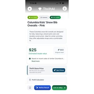 Columbia Snow Bib Overalls Kids 3T Pink Insulated Winter Ski Pants (1433)